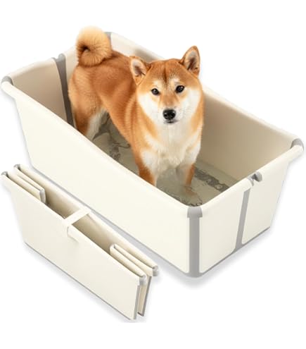 新品 ペットバス 折りたたみ 大型 犬 お風呂 バスタブ 大型犬 Amazon.co.jp: 折りたたみバスタブ 犬用バスタブ 大型犬対応 ペット